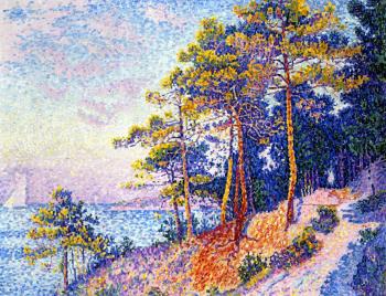 (image for) Handmade oil painting Copy paintings of famous artists Paul Signac's painting, Seaside